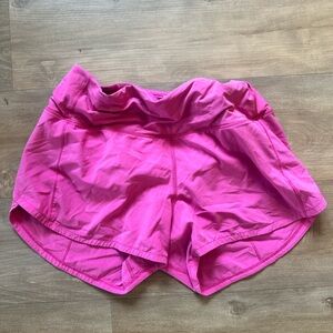 LULULEMON RUN SHORTS HOT PINK